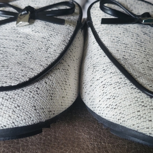 Nautica Cream & Black Preppy Fionola Bow Slip On Shoes Mules Size 8 - Picture 8 of 10